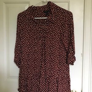 Forever 21 Orange, Blue Blouse